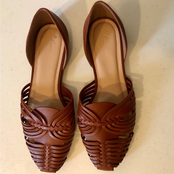 ANTHROPOLOGIE Leyla Huraches Espadrille Flat Sandals | Womens Size 9 US - Picture 2 of 5